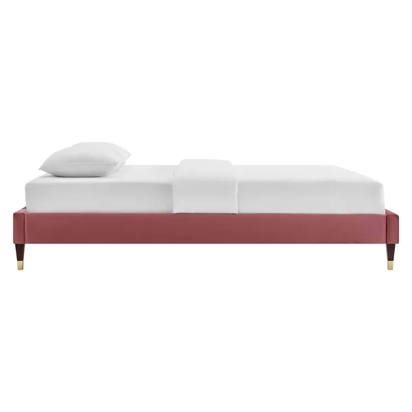 Modway Harlow Full Performance Velvet Platform Bed Frame - Teal