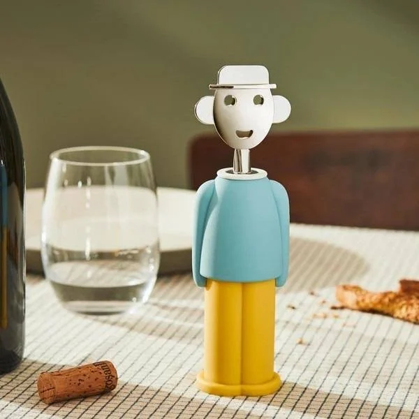Alessi Alessandro M. Corkscrew Light Blue