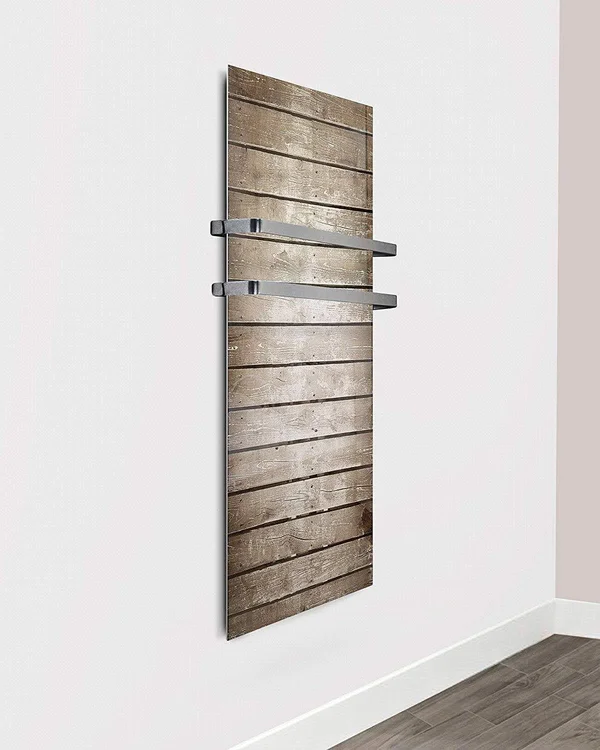 Heat Storm Wall-Mounted Glass Radiant Heater - 16x22 x 48x22-Gray Square