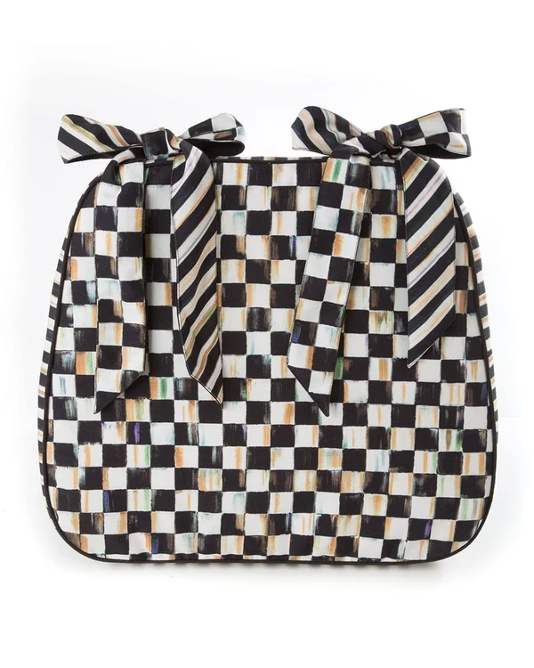 MacKenzie-Childs Courtly Check Chair Cushion