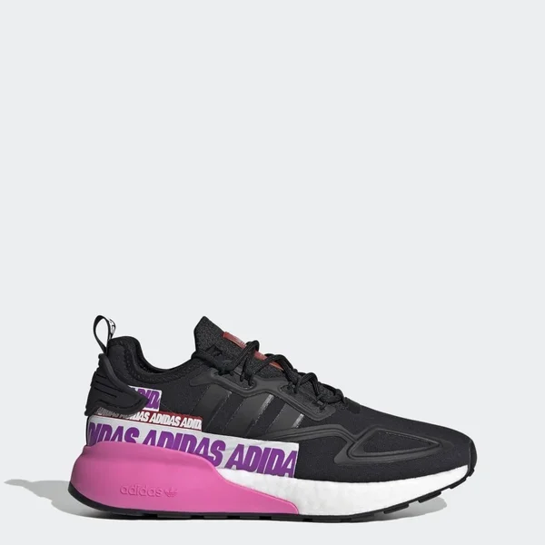 Adidas Women's Originals ZX 2K Boost Running Shoes in Black/Core Black Size 8.5