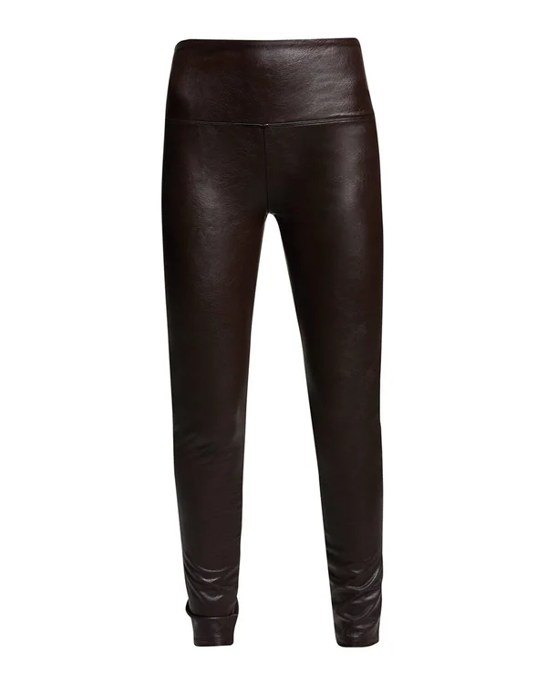 Lysse Textured Leather Legging Double Espresso Size Xs Womens