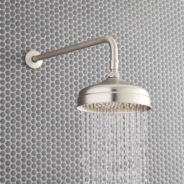 Signature Hardware 8x22 Rainfall Nozzle Shower Head Has 19x22 Extended Arm in Oil Rubbed Bronze 276712