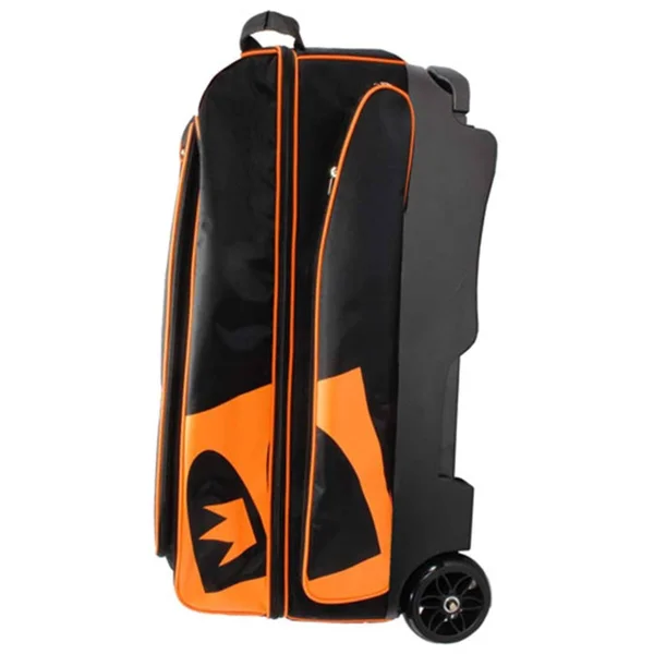 Brunswick Blitz Triple Roller Bowling Bag, Black/Orange