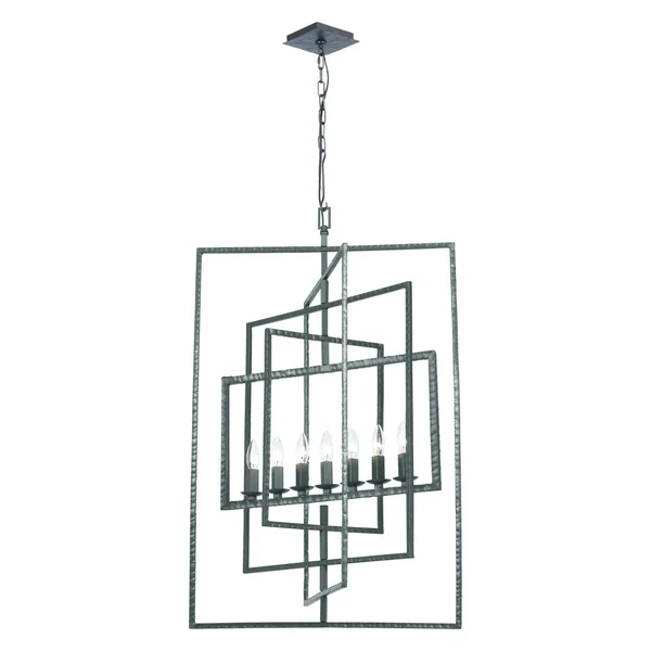 Crystorama Capri 7 Light Chandelier Gray 339-GY