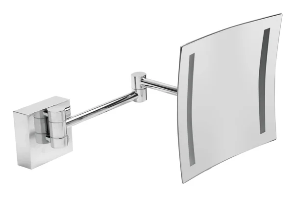 Alfi Brand ABM8WLED Wall Mount Square 8x22 5X Magnifying Cosmetic Mirror with Light - Polished Chrome