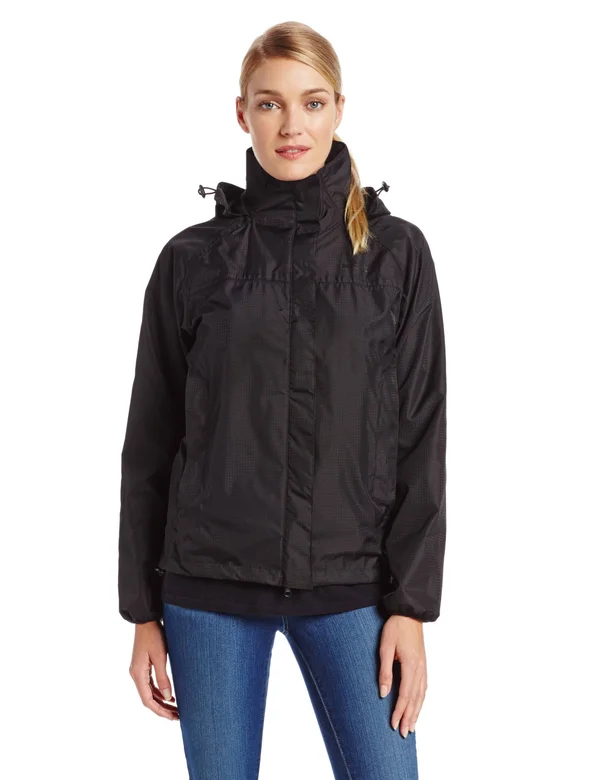 Equine Couture Ladies Amazon Rain Shell Jacket - XL, Black