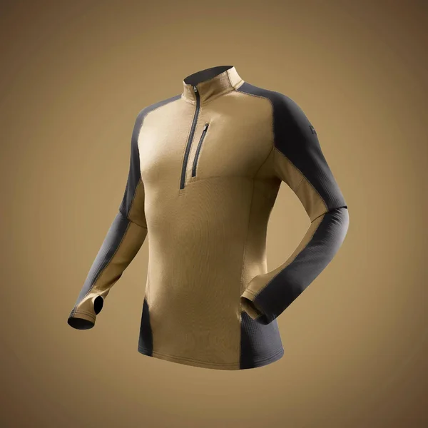 Forclaz Men's Trek 900 - Long Sleeved Merino Hiking T-Shirt in Brown, Size Small