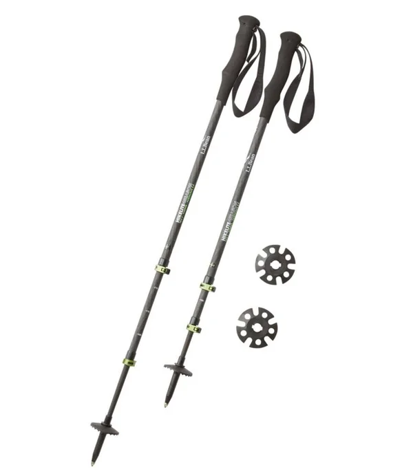 L.L.Bean Hikelite Four-Season Carbon Hiking Poles Black - L.L.Bean