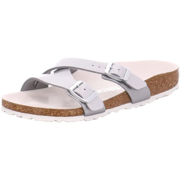 Birkenstock Women's Yao Slide Sandals - Silver