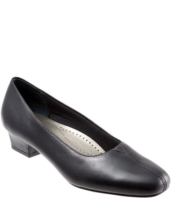 Trotters Doris Pumps, Women's, Black, Size: 10.5