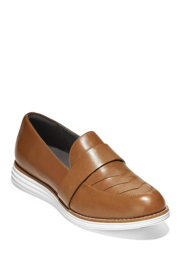 Cole Haan Original Grand Loafer Bison Leat At Nordstrom Rack