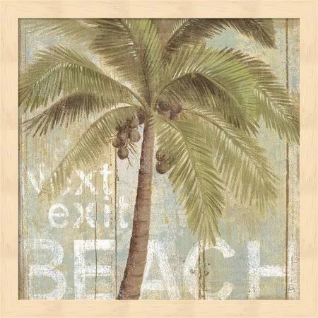 to The Beach I by Daphne Brissonnet, Framed Wall Art, 13.25w x 13.25h