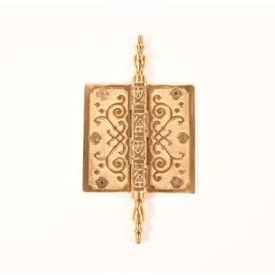 Brass Accents Butt Bearing Single Door Hinge Finish: Polished Brass - Size: 7.25&& H x 4x22 W x 0.13x22 D H05-H444S-605