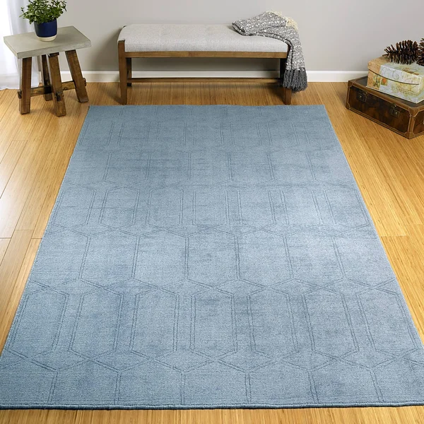 Kaleen Minkah MKH03-17 Blue Rug - 7 ft 6 in x 9 ft