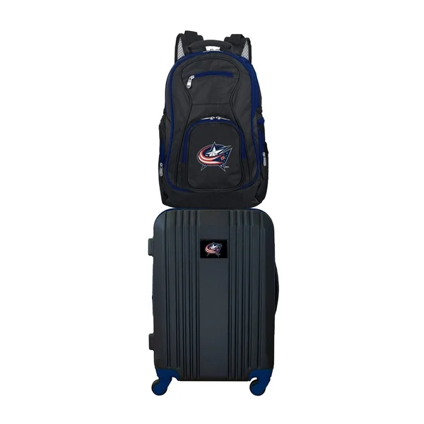 NHL Columbus Blue Jackets 2-Piece Luggage and Backpack Set