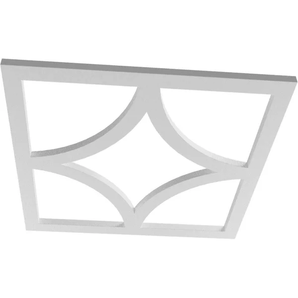 Ekena Millwork CMPP30X30STAPW 30x22OD x 19 1/4x22ID x 1x22P Statesman Architectural Grade PVC Pierced Ceiling Medallion, Antique