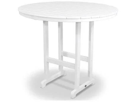 Trex Outdoor Furniture Monterey Bay 48-in W x 48-in L Round Plastic Bar Table