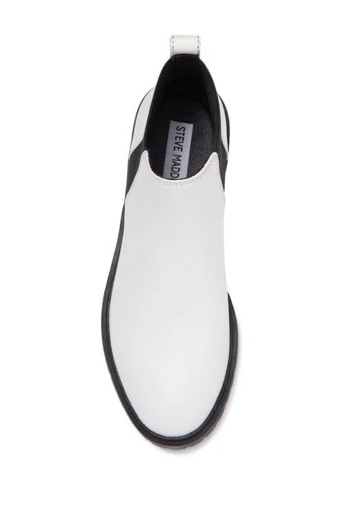 Steve Madden Buzzing Ankle Boot - Size 9.5 - White Leather at Nordstrom Rack