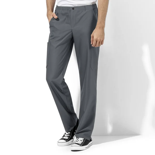 WonderWink Men's WonderTECH Straight Leg Pant Grey XL