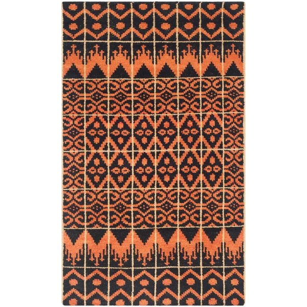 Safavieh Kenya KNY609A Orange - Black 6' x 9' Area Rug