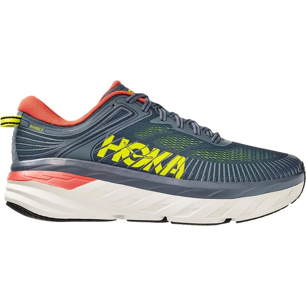Hoka One One Men's Bondi (Wide) 7 Turbulence-Chili, 7.5