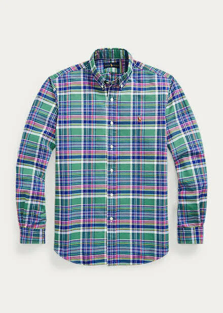 Polo Ralph Lauren Men's Classic Fit Tattersall Oxford Shirt - Multi - M
