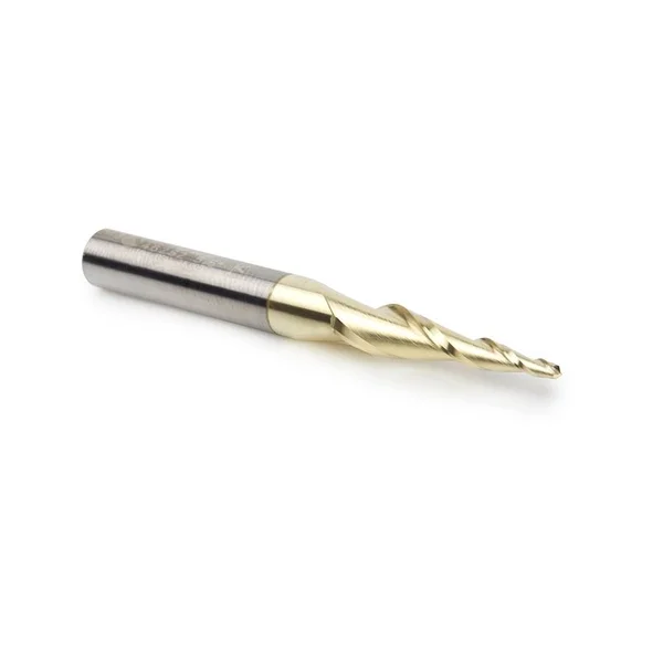 Amana 46252 CNC 2D/3D Carving 5.5 Deg Tapered Angle Ball Nose x 1/16 D x 1/32 R