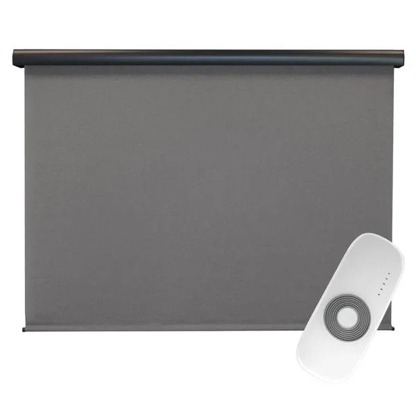 Keystone Fabrics O80.108.85 10 x 8 ft. Regal Rechargeable Motorized Outdoor Sun Shade with Protective Valance - Elder White