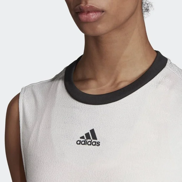 Adidas NY Tennis Dress, Grey/Flash Orange, Large