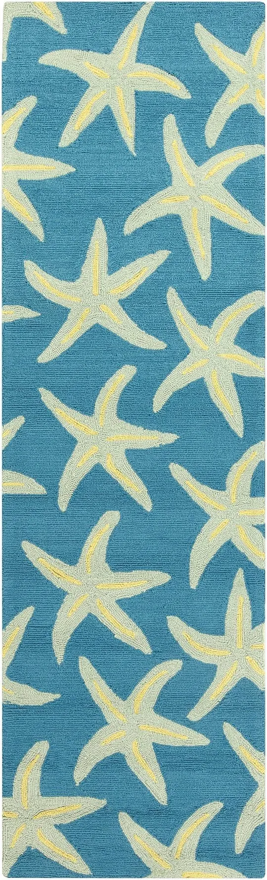Surya Rain Teal & Blue Area Rug; Round 8&