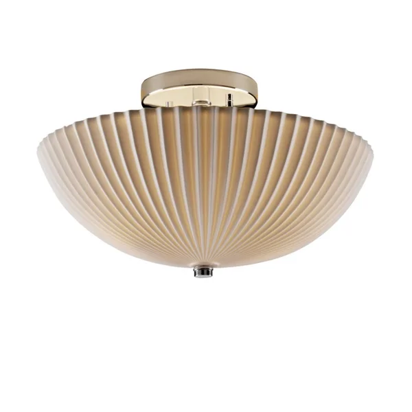 Justice Design Group Porcelina inch Chrome Semi Flush Round Bowl