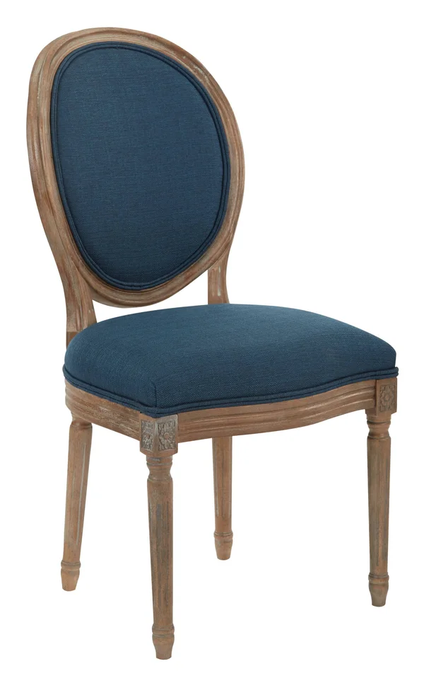 Ave Six Lillian Oval Back Dining Chair, Klein Azure