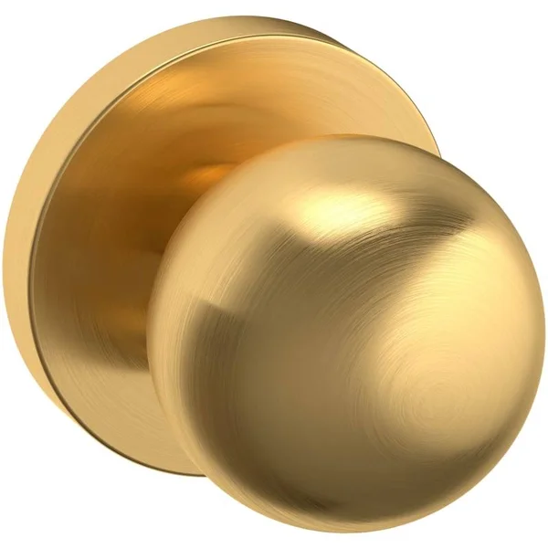 Baldwin Estate Knob 5046 Rose Half Dummy Satin Brass