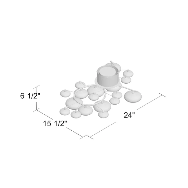 Finesse Lighting Blanc Petit Oeuf Chandelier - Medium FN-1102