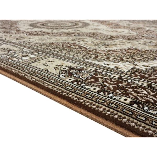 Prime Collection Border Area Rug - 8' Runner - Black/Cream