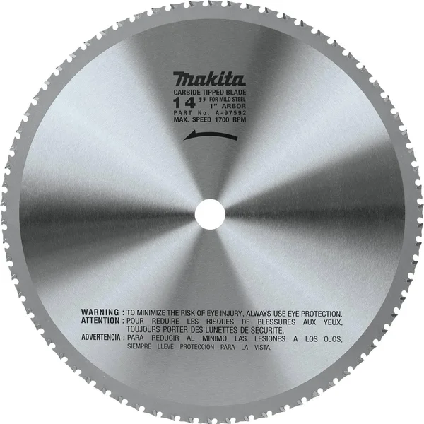 Makita A-97592 14 inch (70T) Carbide-Tipped Metal Cutting Blade - Ferrous Metal