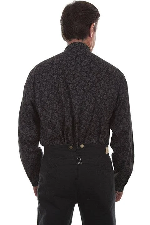 Scully Black Button Front Shirt