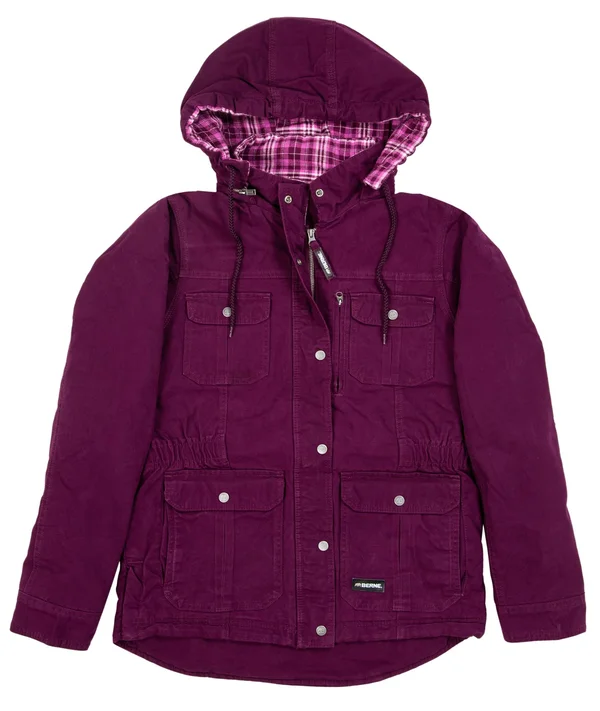 Berne Women's Quilted Flannel-Lined Washed Barn Coat
