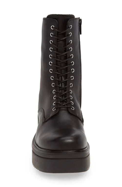 Vagabond Tara Lace-Up Boot - Black - Flat Boots
