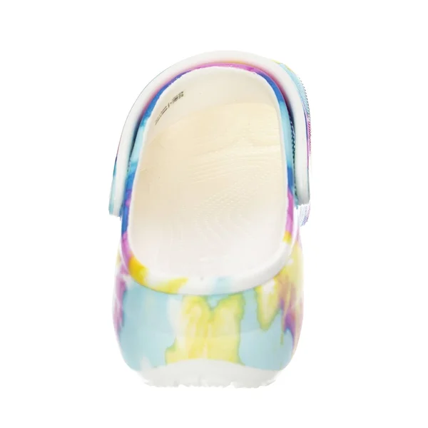 Crocs Women's Classic Tie Dye Platform Clogs - White