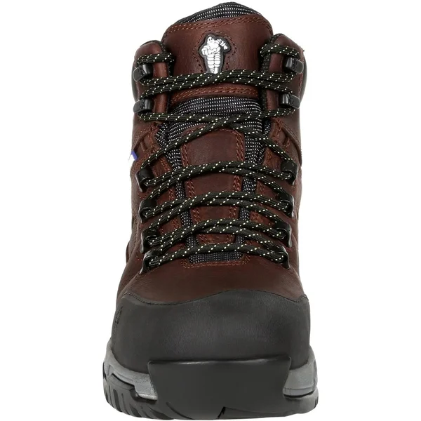 Men's Brown Michelin HydroEdge Steel Toe Waterproof Work Boot Size 9(Wide)