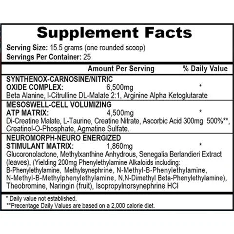 MESOMORPH V3 Non DMAA 388g Cotton Candy, APS Nutrition Tropical Punch