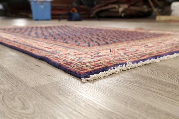 Navy Blue Boteh Botemir Persian Area Rug 4x7