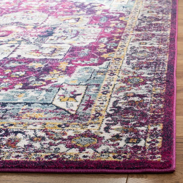 Safavieh Evoke EVK275R 6&7x22 x 9&0x22 Fuchsia - Ivory Area Rug