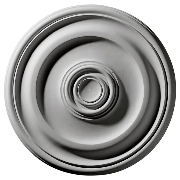 15 3/4x22OD x 1 1/2x22P Devon Ceiling Medallion (Fits Canopies Up to 3 5/8x22), Hand-Painted Frost