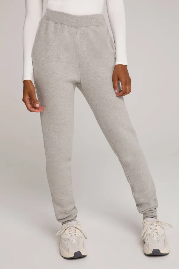 Good American Women's Good Waist Jogger in Heather Grey Size 0