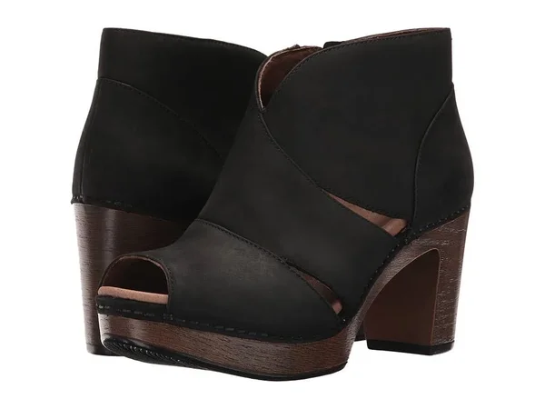 Dansko Women's Delphina (41 Black Milled Nubuck)