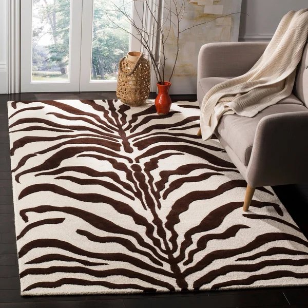 Safavieh Cambridge Ivory & Brown 4& x 6& Rug