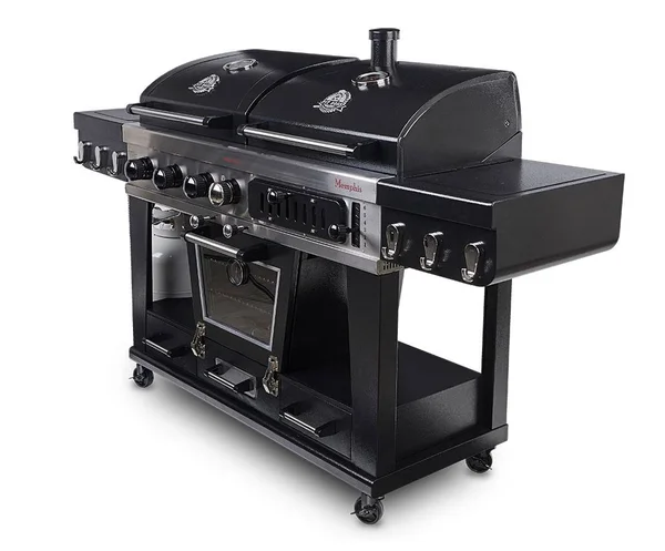 Pit Boss Memphis Ultimate 4-in-1 GAS Charcoal Combo Grill with Smoker